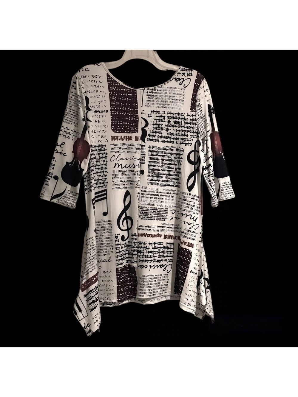 Azalea by Firmiana 3/4 Sleeve Asymmetrical Dress or Tunic 1X NWT - Picture 9 of 11